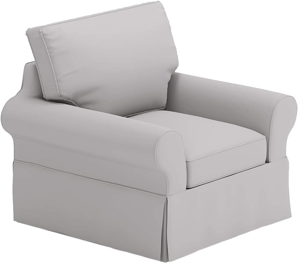 The Chair Cover is Sofa Slipcover Replacement. It Fits Pottery Barn PB Basic ...