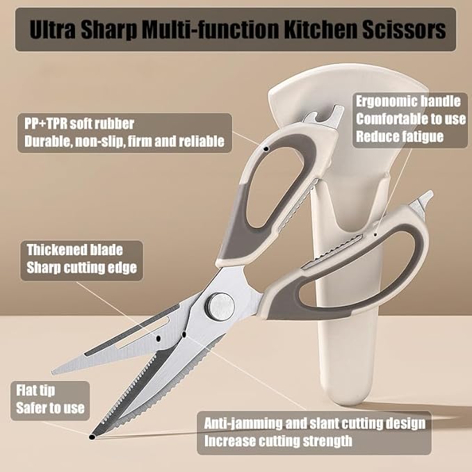 2 Pcs Heavy Duty Kitchen Shears - Image 9