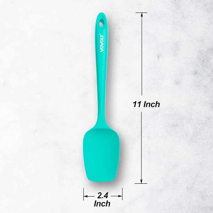 Silicone Spatula Set, High Heat Resistan Rubber Spoon Spatula, Non-Stick - Image 3