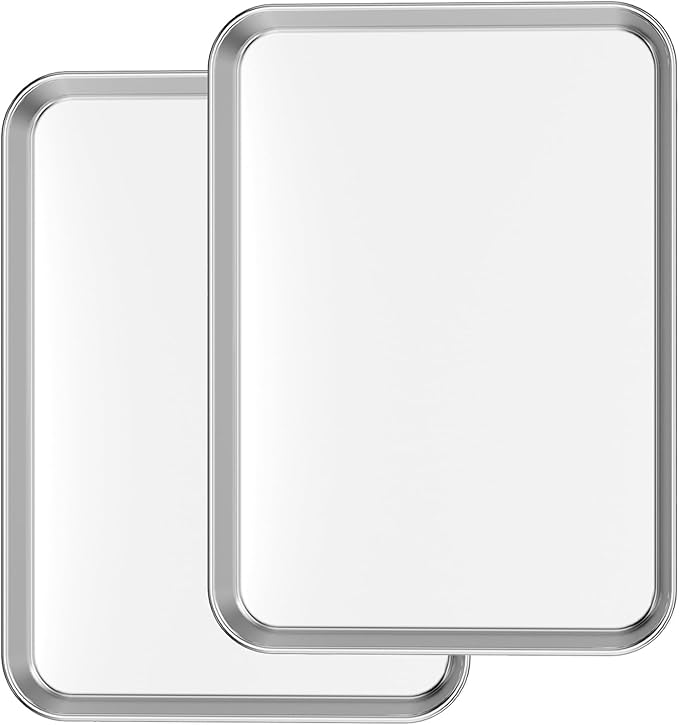 Baking Sheets Set of 2, Bastwe 16 inch Cookie Sheets & Stainless Steel Baking by BASTWE