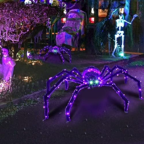 Halloween Decorations Outside Giant Spider - HOYECHI Outdoor Halloween Decor ...