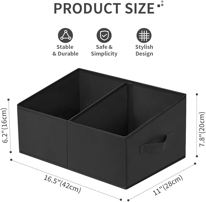 DIMJ Closet Storage Bins, 6 Pack Storage Baskets