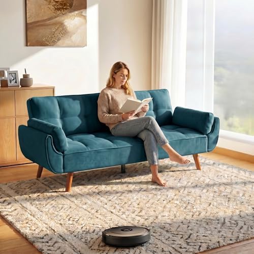 NicBex Convertible Futon Sofa Bed, Modern Style Loveseat Futon Couch with Adj...