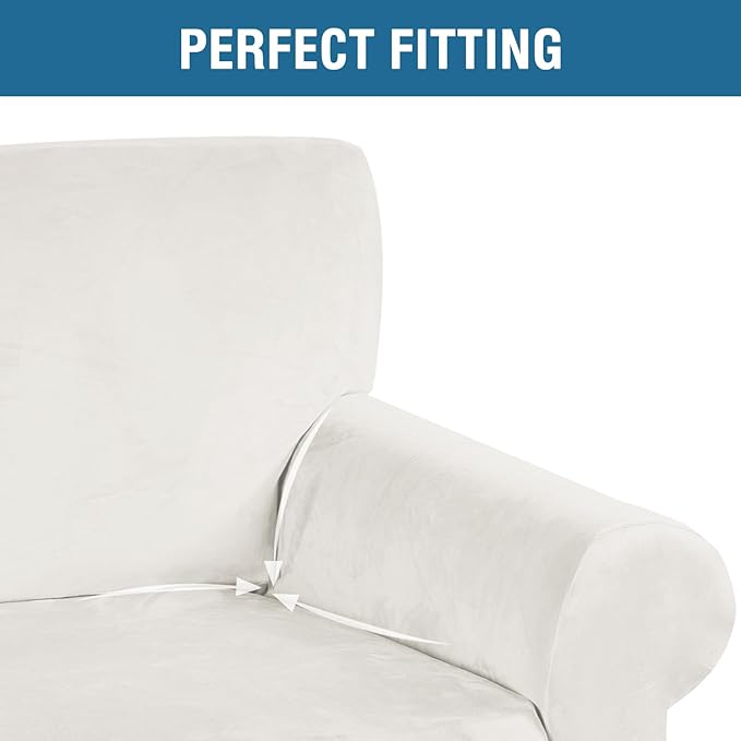 H.VERSAILTEX Stretch Velvet Sofa Covers - Image 3