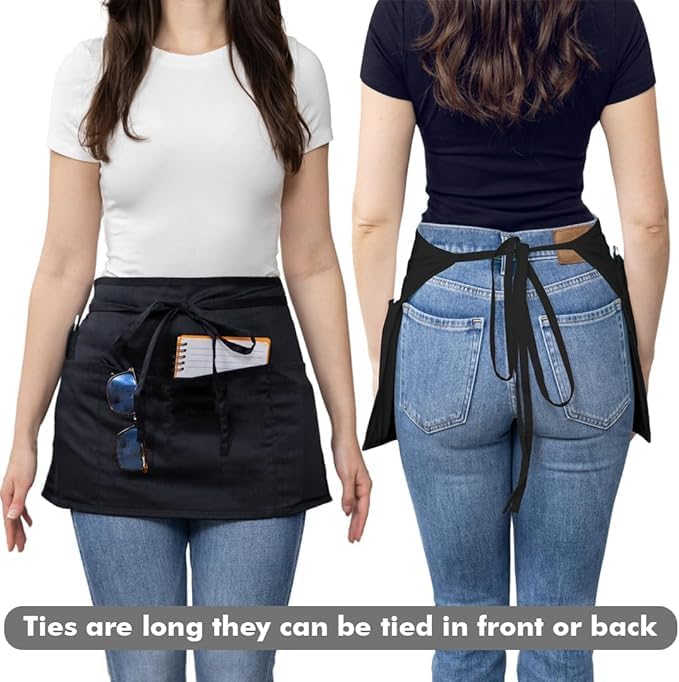 Dreamology Serving Apron for Waitresses, Waist Apron, Server Aprons - Image 2