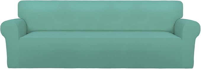 PureFit Super Stretch 4 Seater Sofa Slipcover – Spandex Non Slip Soft Couch by PureFit