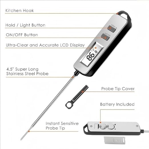 Digital Meat Thermometer, Paysean Instant Read Food Thermometer - Image 4