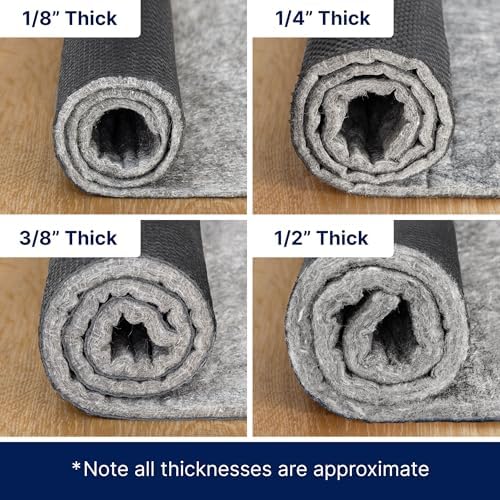 RUGPADUSA - Dual Surface - 8'x10' - 1/4" Thick - Felt + Rubber -...