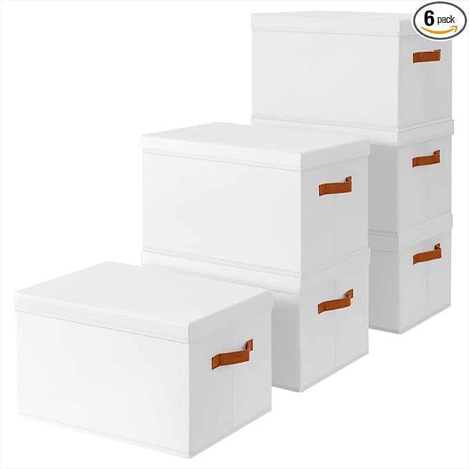 Homsorout Storage Bins with Lids by Homsorout