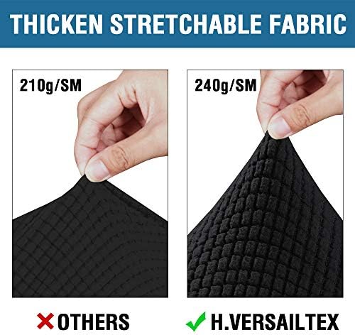 H.VERSAILTEX 4 Piece Stretch Sofa Covers for 3 Cushion Couch Covers for Livin...