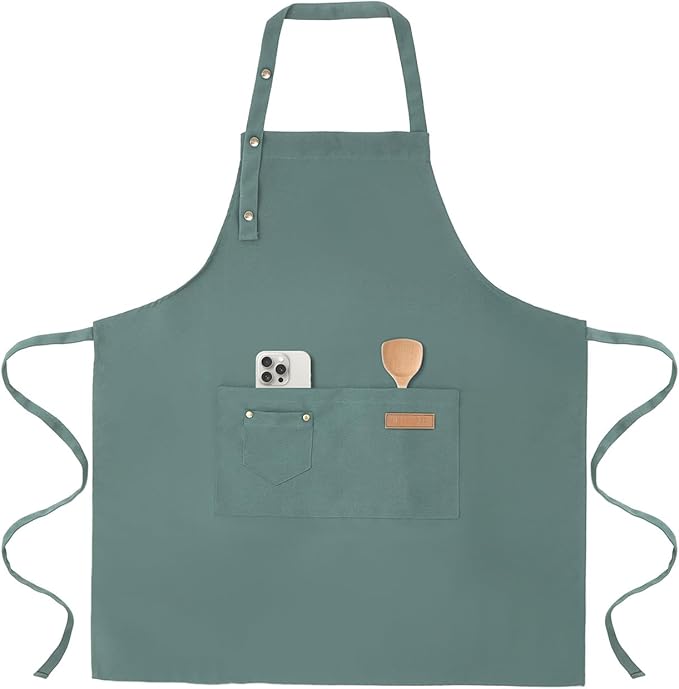 Tosewever Art Aprons for Women Painting Pottery Baking, Mens Buckle Straps by Tosewever