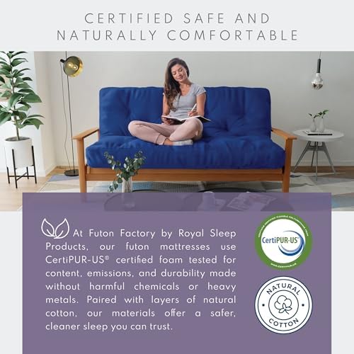 Royal Sleep Products by The Futon Factory | 10 inch Pocket Coil Futon Mattres...