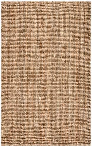 SAFAVIEH Natural Fiber Area Rug 5x8, Jute Knotted Natural NF447A
