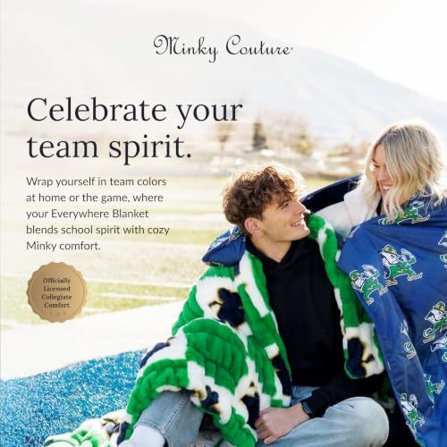 Hooded Stadium Everywhere Blanket, Notre Dame Fighting Irish | Extra Plush Blanket Featuring Your Favorite College Team, Cozy, Durable and Machine-Washable, Great for Game Day or Gifting
