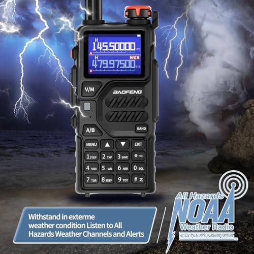 BAOFENG K5PLUS Radio Ham Radio 10W Rechargeable Walkie Talkies Long Range UV3...