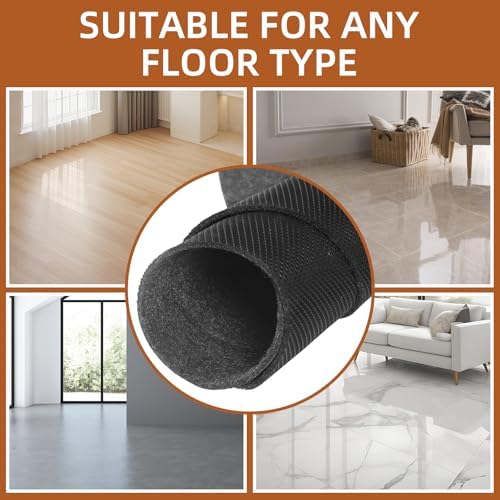 Waterproof Non-Slip Rug Pad, Round 7 Ft Carpet Pads for Large Area Rugs 1/8&q...