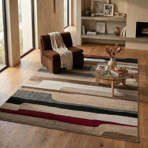 RUG BRANCH Sakarya 5' x 8' (5'3" X 7'7") Mid-Centur...