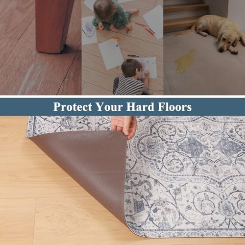 Area Floor Mat for Home, 3'x5' Waterproof PVC Soft Area Mat for Kitchen
