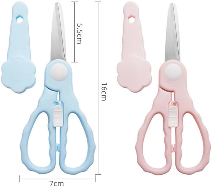 Baby Food Scissors with Travel Case, Portable Stainless Steel Shears with - Image 8