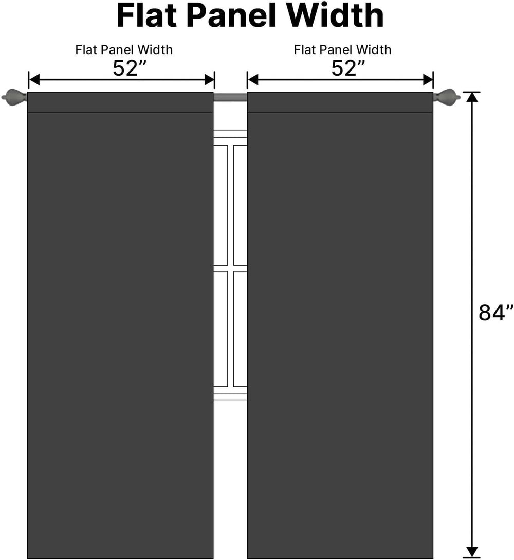 H.VERSAILTEX Blackout Curtains Thermal Insulated Window Treatment Panels Room...