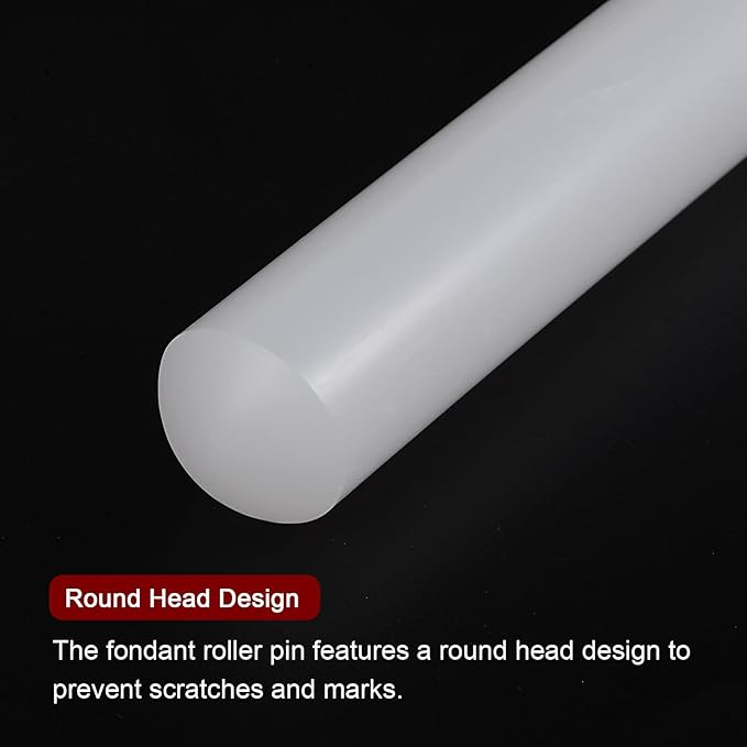 HARFINGTON Fondant Rolling Pin PP 30cm x 2.5cm Non Stick - Image 4
