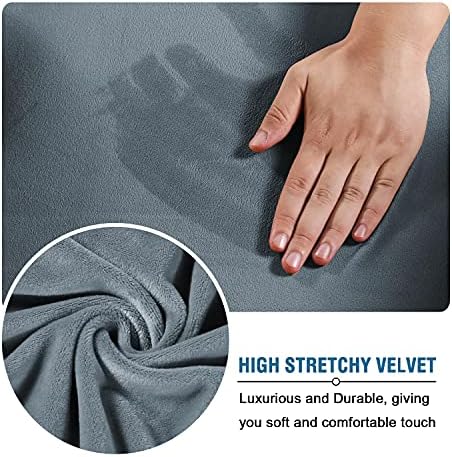 H.VERSAILTEX Rich Velvet Stretch 2 Piece Cover Chair Slipcover Sofa Cover Fur...
