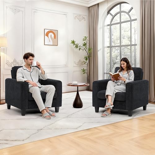 Accent Chair for Living Room, Mid Century Modern Upholstered Living Room Chai...