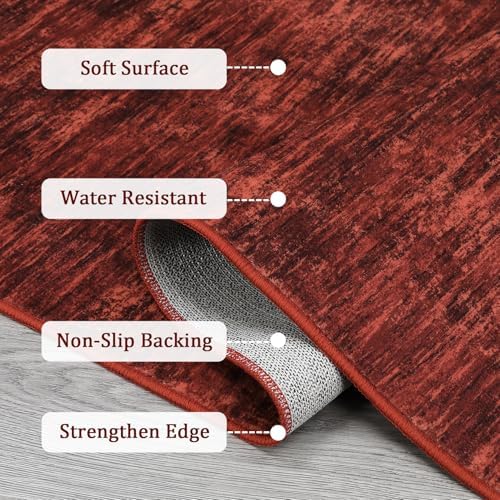 RUGSREAL Washable Rug 10x13 for Living Room Modern Abstract Area Rug Non-Slip...