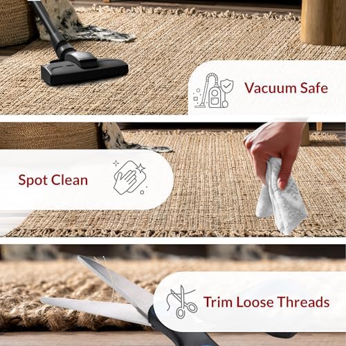nuLOOM Daniela Natural Solid Flatweave Area Rug, 3' x 5'