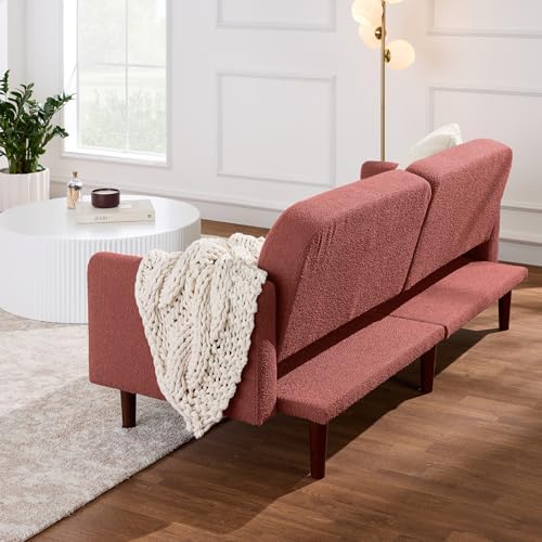 Best Choice Products 77" Mid Century Modern Boucle Loveseat Sofa, Couch,...