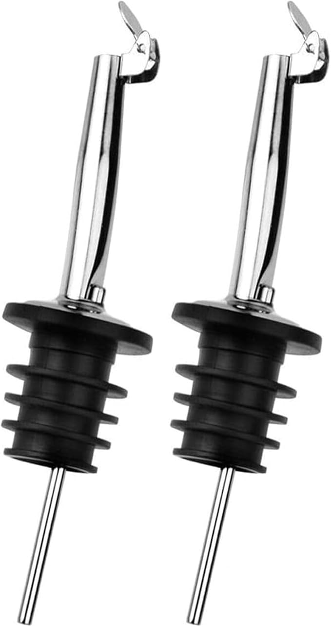 2 Pack Oil Pourers with Flip Top, Olive Oil Dispenser, Speed Pour Spouts by Pafusen