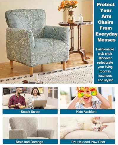 CRFATOP Stretch Accent Chair Covers for Living Room Office, with Arms,B42