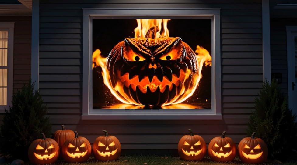 Night of Pumpkins Halloween Window Projection Video on USB - HD Quality - 16 ...