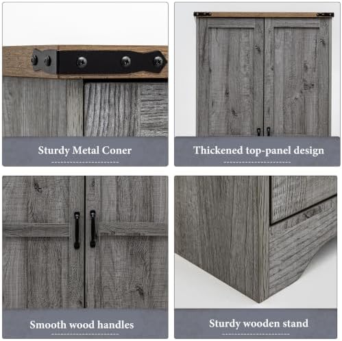 Yechen 71" Wooden Armoire Wardrobe Closet Set of 2, 4 Doors & 4 Drawers