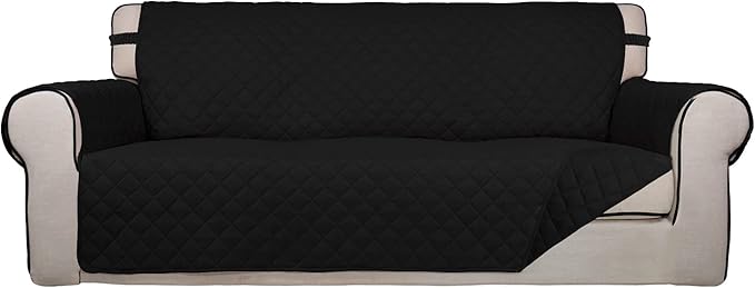 PureFit Reversible Quilted Sofa Cover, Water Resistant Slipcover Furniture by PureFit