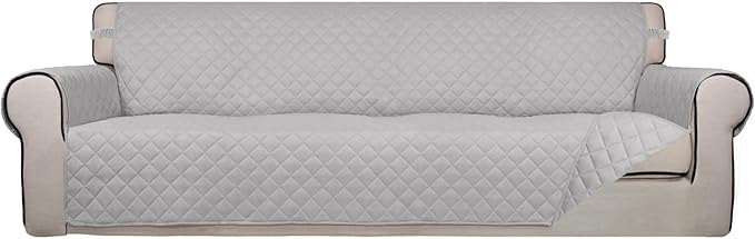 PureFit Reversible Quilted Sofa Cover, Water Resistant Slipcover Furniture by PureFit