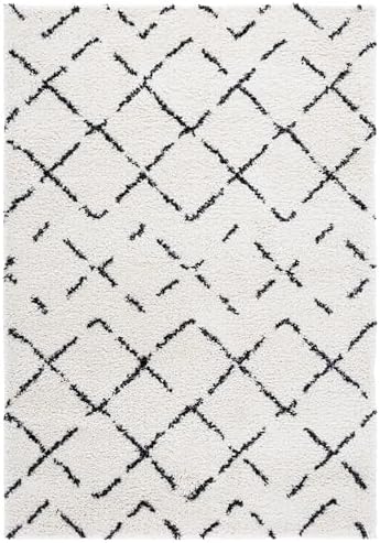 SAFAVIEH Arizona Shag Collection Area Rug - 5'1" x 7'6", Iv...