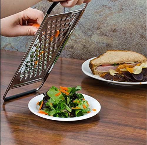 Metal Magery Stainless Steel Extra Course Handheld Non Slip Flat Grater Ideal - Image 3