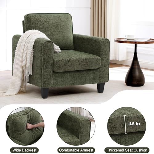 Accent Chairs Set of 2 for Living Room, Mid Century Modern Upholstered Living...