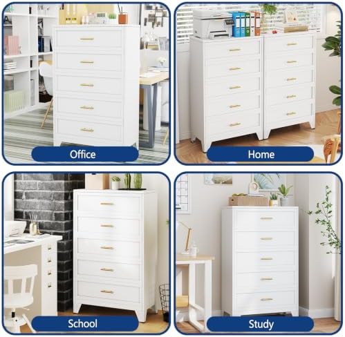 Ckzbx Metal Dresser Under Desk Metal Filing Cabinets, 53.54" H Drawer Ch...