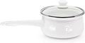Golden Rabbit Enamelware Sauce Pan by GoldenRabbitEnamelware