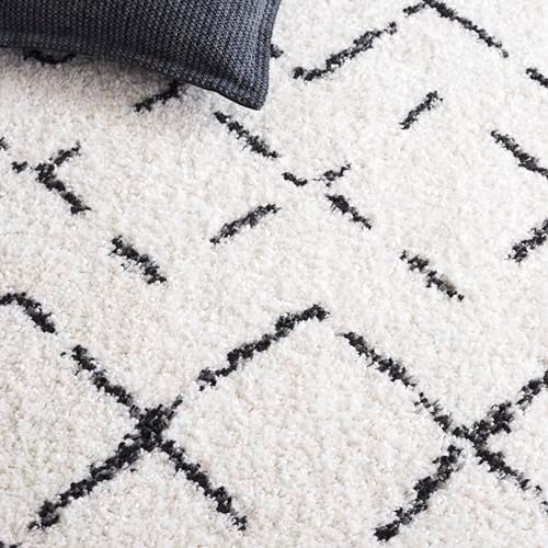 SAFAVIEH Arizona Shag Collection Area Rug - 5'1" x 7'6", Iv...