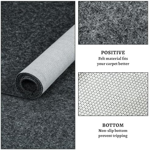 100% Waterproof Rug pad, 6x9 ft Area Rug Non-Slip Rug Pads, Carpet Pads for A...