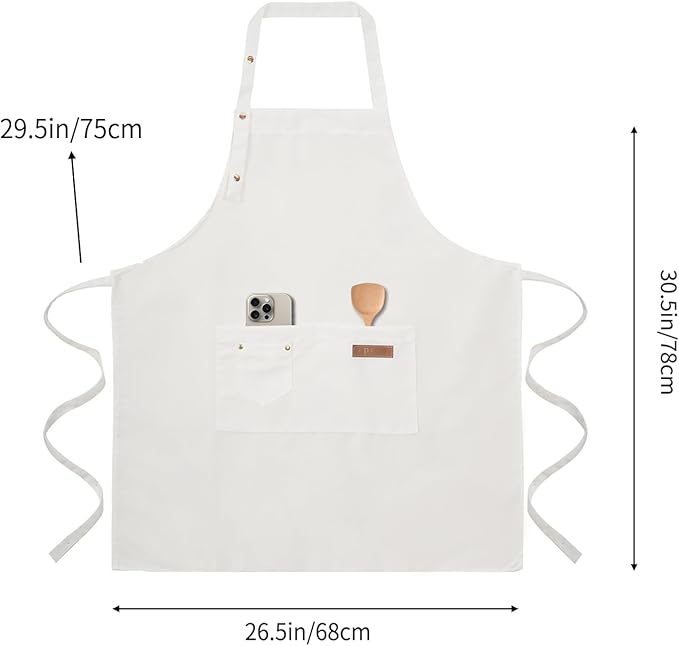 Tosewever Art Aprons for Women Painting Pottery Baking, Mens Buckle Straps - Image 5