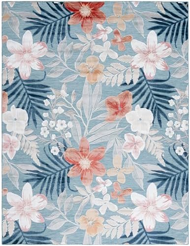 SAFAVIEH Washable Rug Outdoor Cabana Collection - 8' x 10', Aqua &amp...