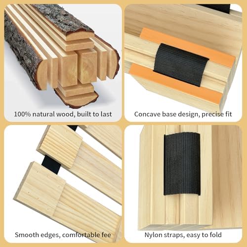 Japanese Tatami Mat Floor Bed, Knotless Solid Wood, Roll-Up Slatted, Bed Plat...