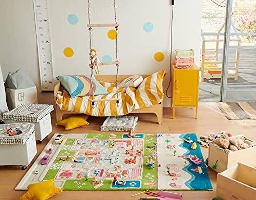 IVI 3D Play Carpet 71 x 52.5 Inch Educational Beach House Soft and Cozy Floor...