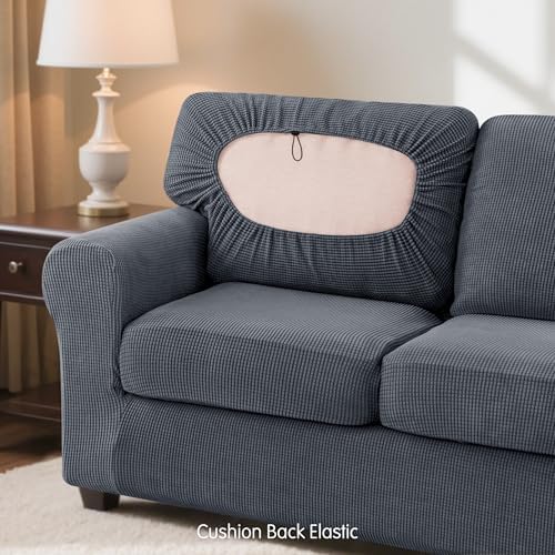 SUBRTEX 5 Piece Stretch Loveseat Slipcover,Couch Cover for 2 Cushion Washable...