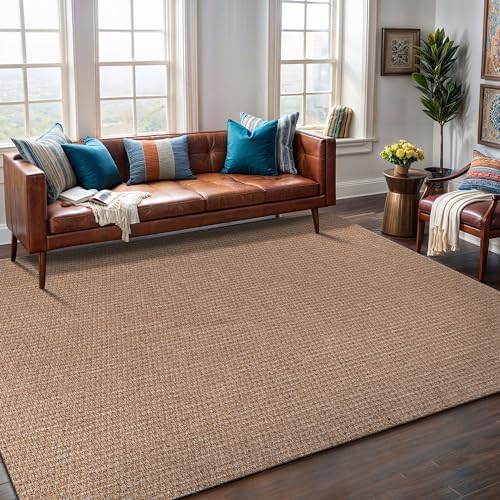 Easy Jute Rug 4x6 Indoor Outdoor Natural Rugs Solid Fiber Rug Woven Area Rug ...