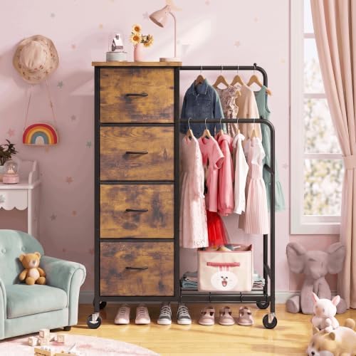 Romorgniz Tall Dresser with Hanging Rack & Extra Deep Storage,47.28"...